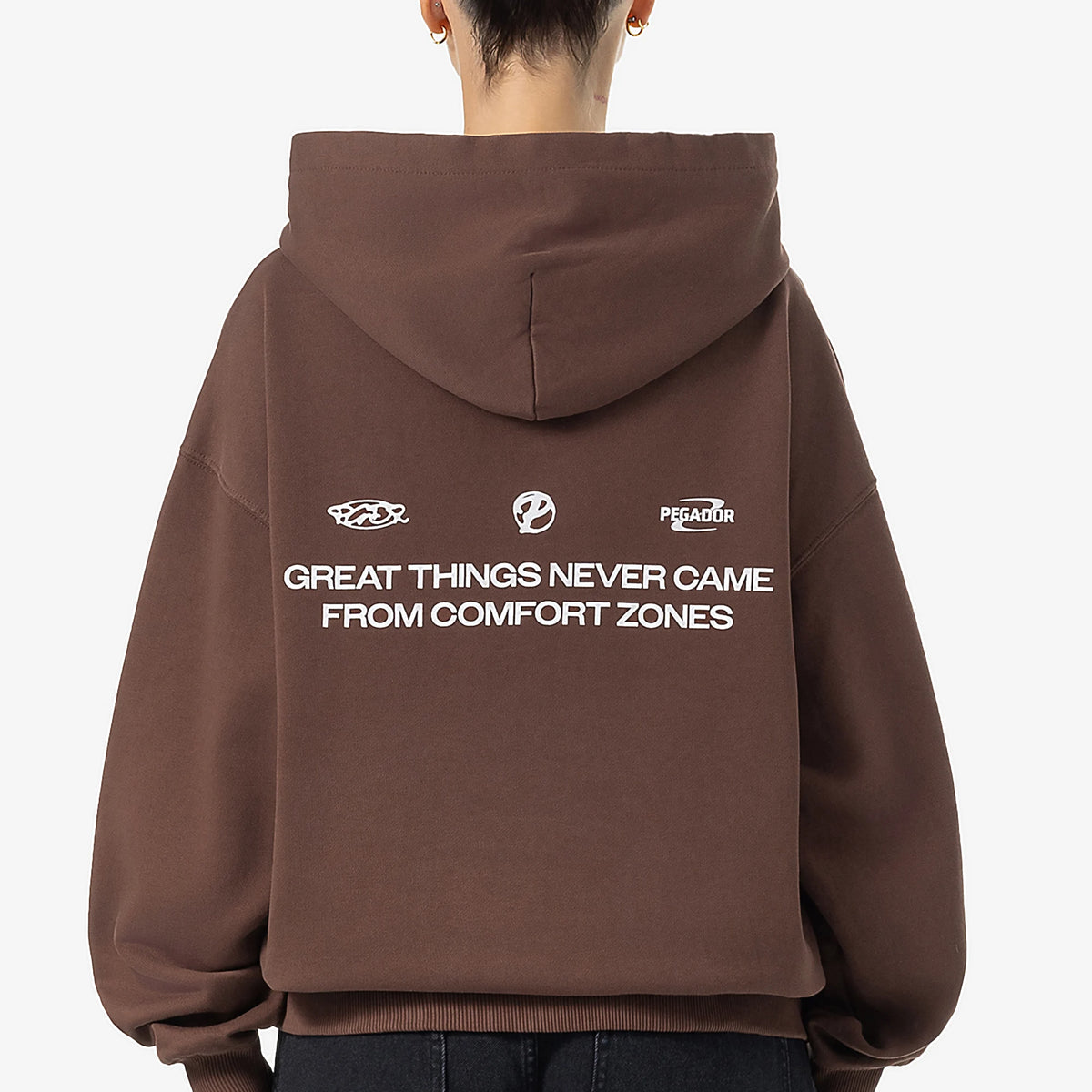 Mairi Oversized Hoodie Washed Hazel Brown – PEGADOR®