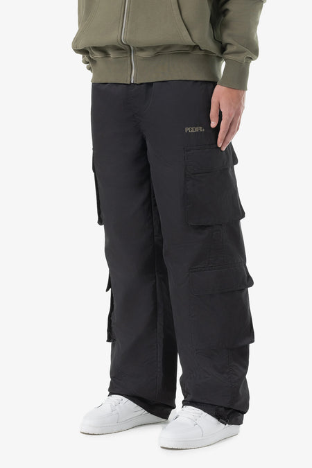 Belmont Wide Tech Cargo Pants Black