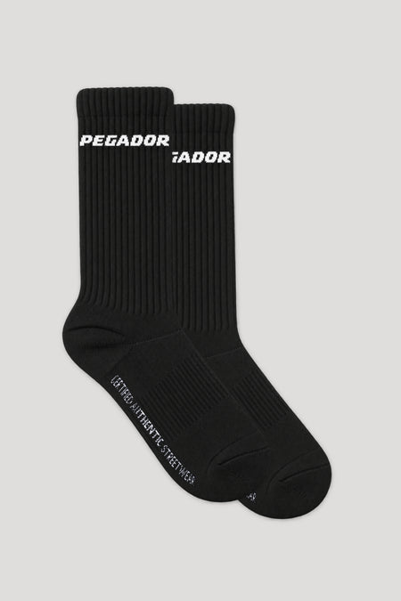 Certified Side Logo Socks Black White (Single Pack)
