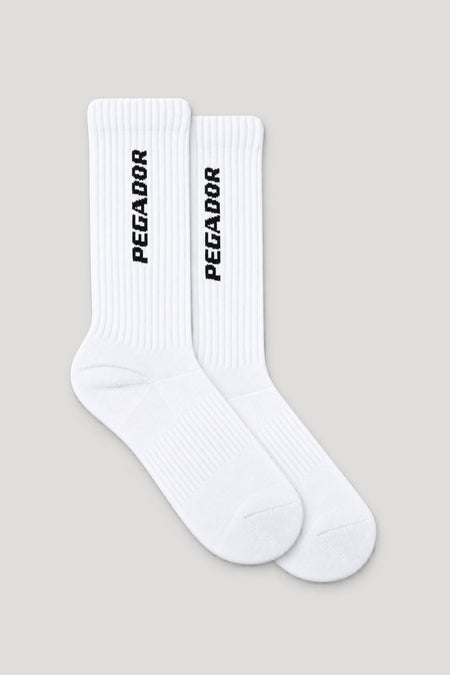 Cross Logo Socks White (Single Pack)