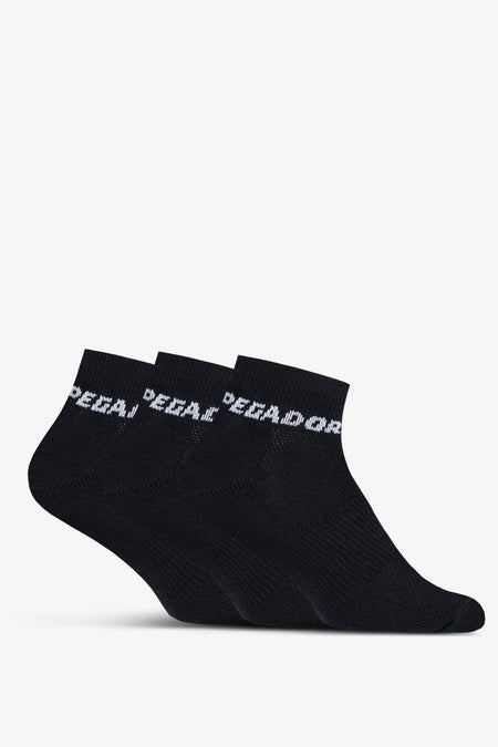 Low Socks Black White (3 Pack)