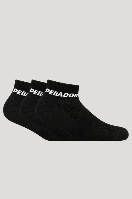 Low Socks Black White (3 Pack)