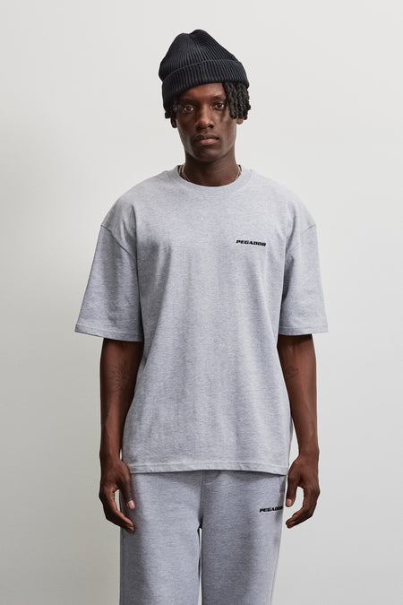 Logo Oversized Tee Grey Melange