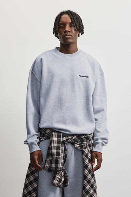 Logo Oversized Sweater Grey Melange