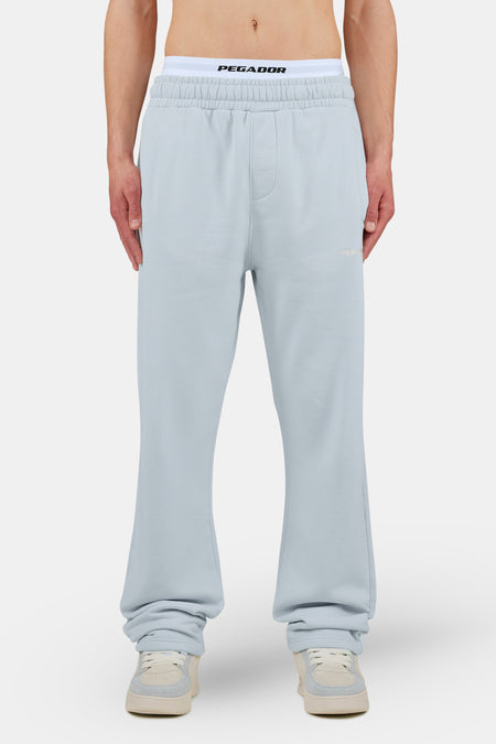 Logo Wide Sweat Pants Dream Blue