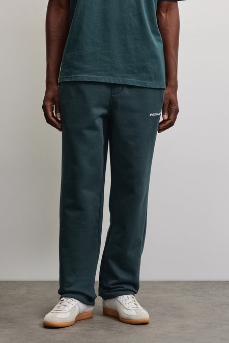 Logo Wide Sweat Pants Dark Teal