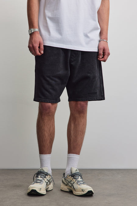 Logo Heavy Sweat Shorts Vintage Black