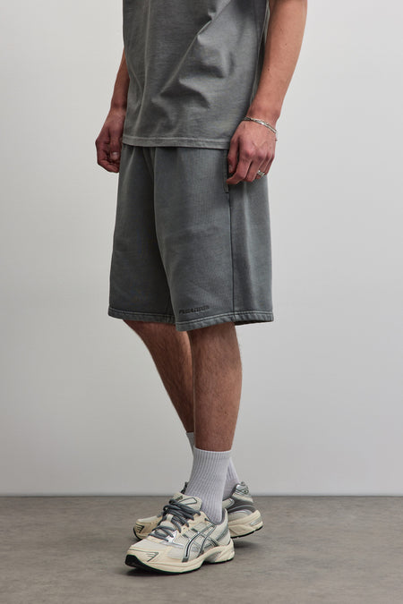 Logo Heavy Sweat Shorts Vintage Grey