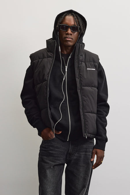 Landin Puffer Vest Black