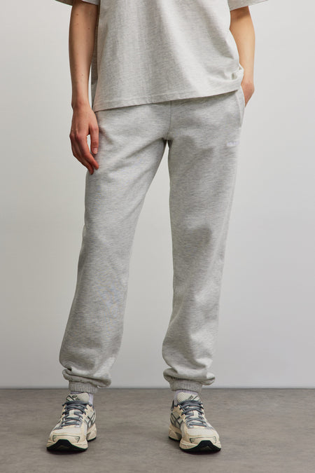 Villa High Waisted Sweat Pants Cloud Grey Melange