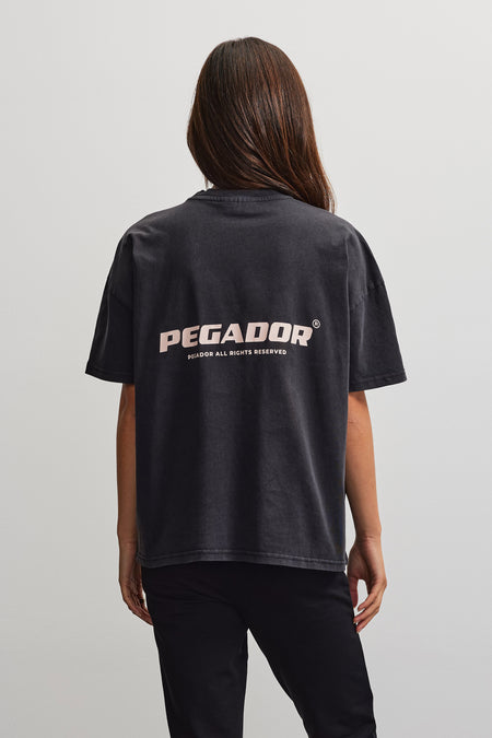 Arendal Logo Oversized Tee Vintage Black
