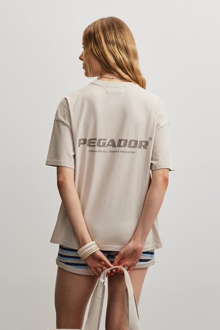 Arendal Logo Heavy Oversized Tee Cream
