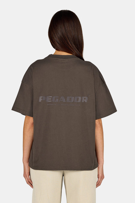 Arendal Logo Heavy Oversized Tee Walnut Brown