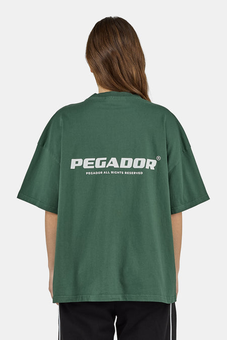 Arendal Logo Heavy Oversized Tee Solid Green