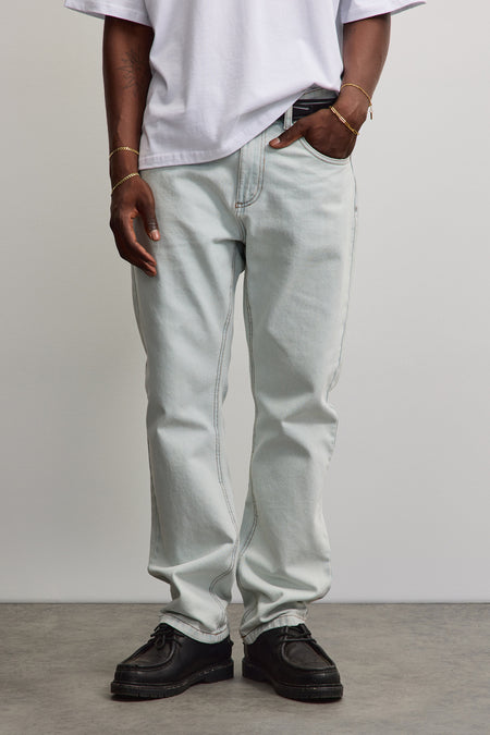 Baures Straight Jeans Washed Cold Blue