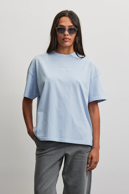 Bracy Heavy Oversized Tee Ocean Blue