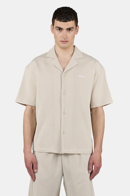 Troy Plissee Summer Shirt Light Beige