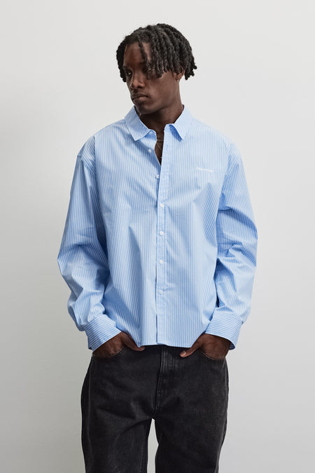 Raton Oversized Longsleeve Shirt Spring Blue White