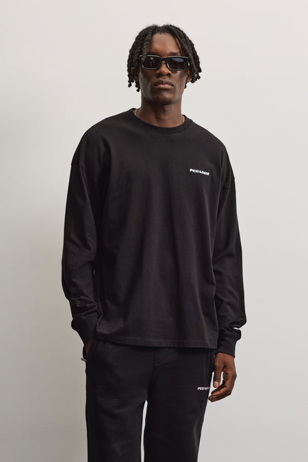 Rusk Logo Oversized Longsleeve Black