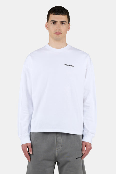 Rusk Logo Oversized Longsleeve White