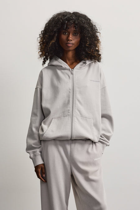 Clarita Oversized Sweat Jacket Sky Grey