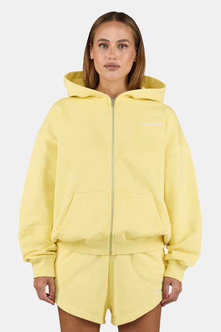 Clarita Oversized Sweat Jacket Soft Yellow