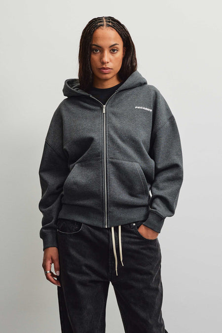 Clarita Oversized Sweat Jacket Anthracite Melange