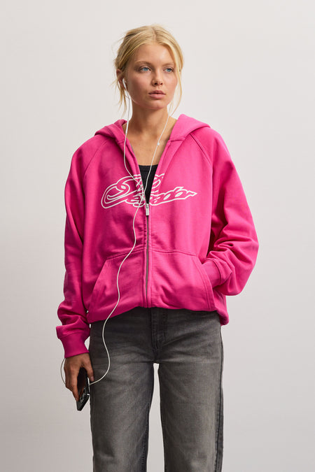 Anna Oversized Sweat Jacket Digital Pink