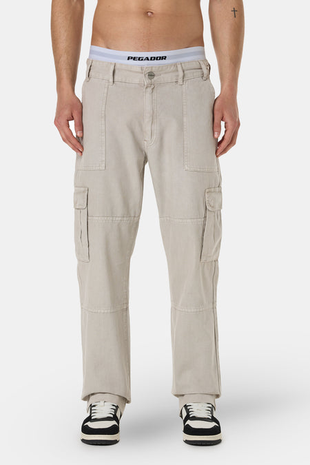 Risley Cargo Pants Light Grey