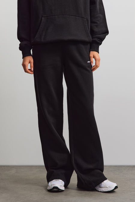 Anni Wide Sweat Pants Black