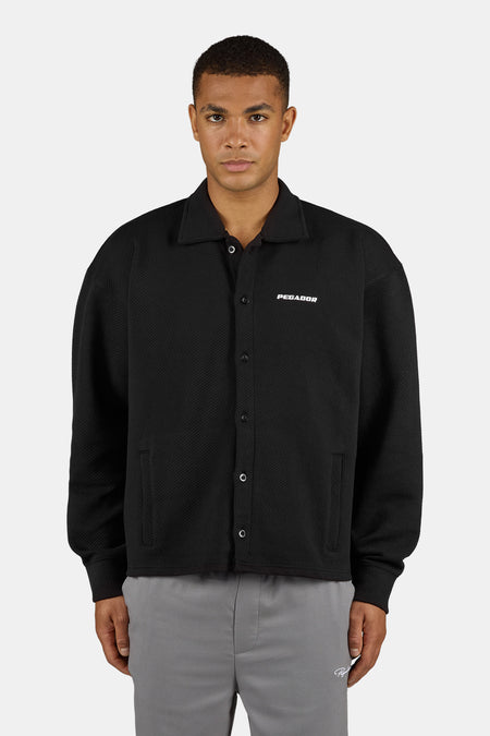 Tate Structured Overshirt Washed Black