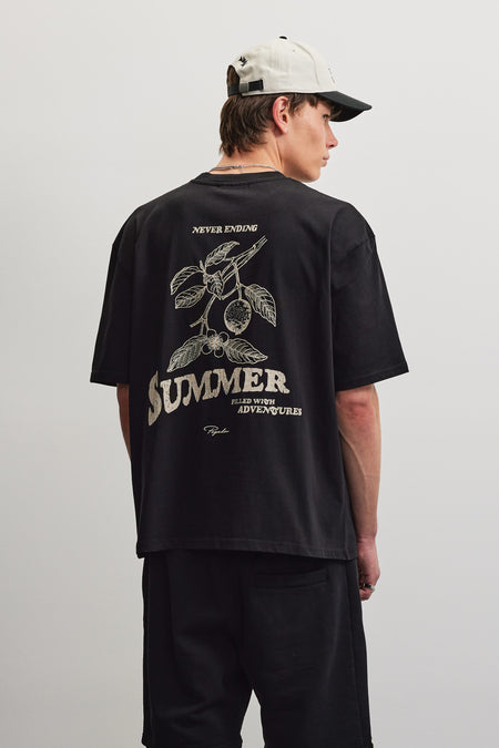 Caberry Oversized Tee Black