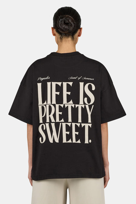 Tinca Heavy Oversized Tee Washed Black