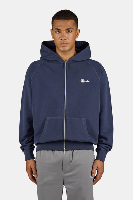 Signar Terry Raglan Sweat Jacket Indigo Navy