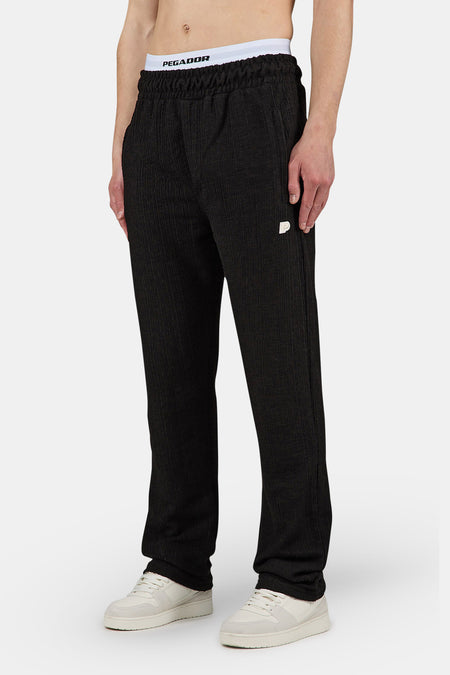 Libco Structured Knit Wide Pants Black