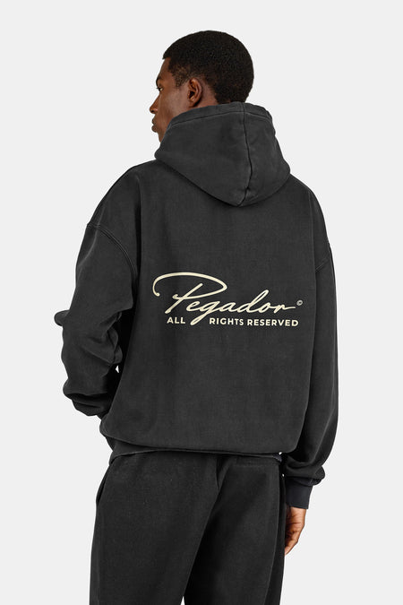 Pike Oversized Hoodie Vintage Black