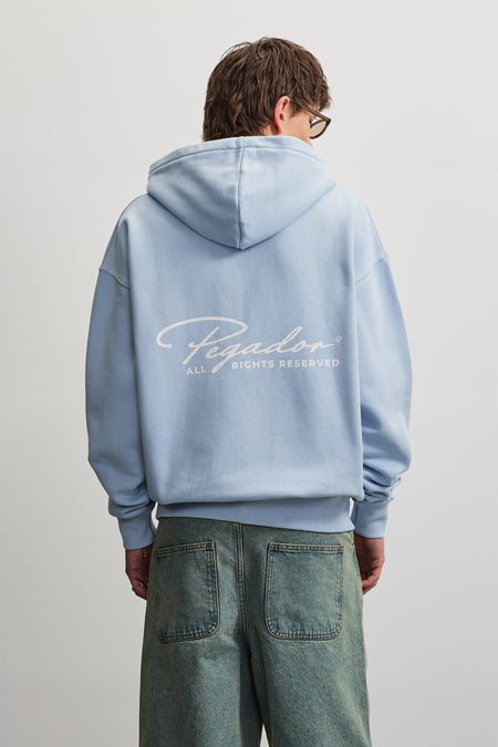Pike Oversized Sweat Jacket Ocean Blue