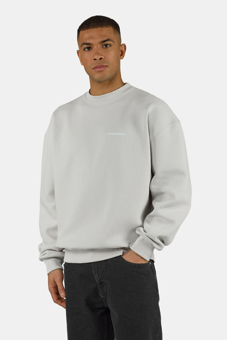 Tate Structured Oversized Sweater Washed Fog Grey