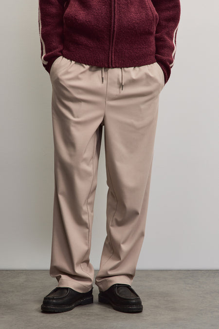 Taro Wide Smart Pants Dark Stone