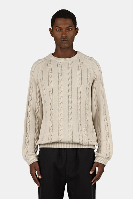 Trogir Cable Knit Sweater Cozy Beige