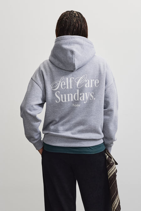 Deva Oversized Hoodie Grey Melange