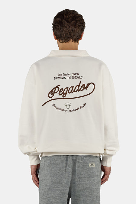 Belmonte Oversized Polo Sweater Warm White