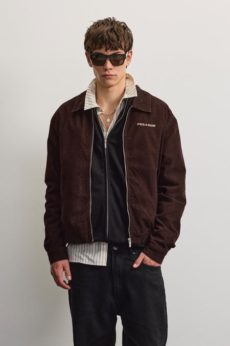 Rust Corduroy Jacket Deep Brown