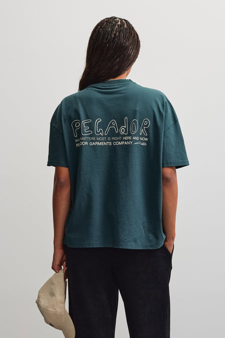 Jaca Oversized Tee Dark Teal