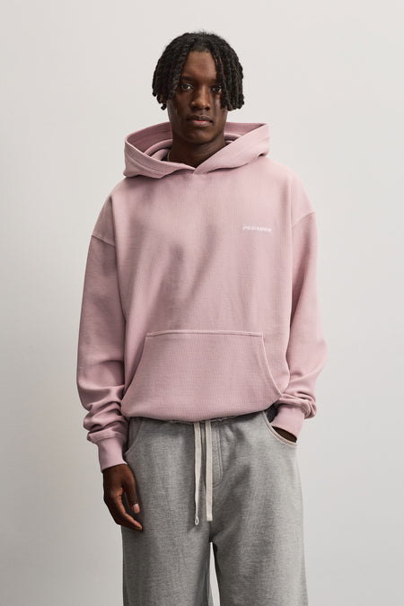 Kells Oversized Waffle Hoodie Vintage Faded Rose
