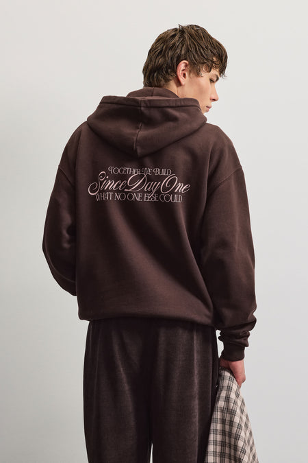 Rodez Oversized Hoodie Deep Brown