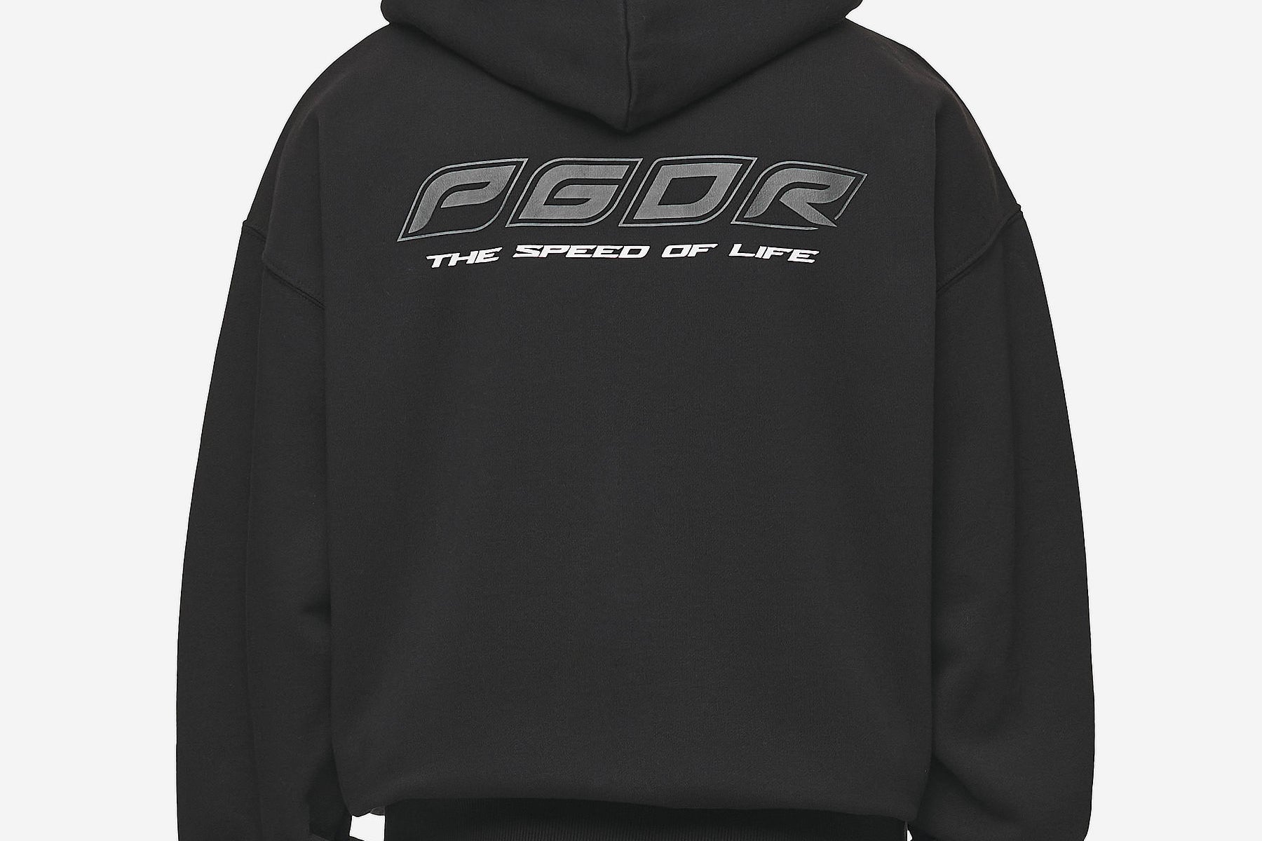 Pegador Charles Oversized Sweat Jacket Washed Black Hauptansicht aus der Most Alive Kollektion für Herren