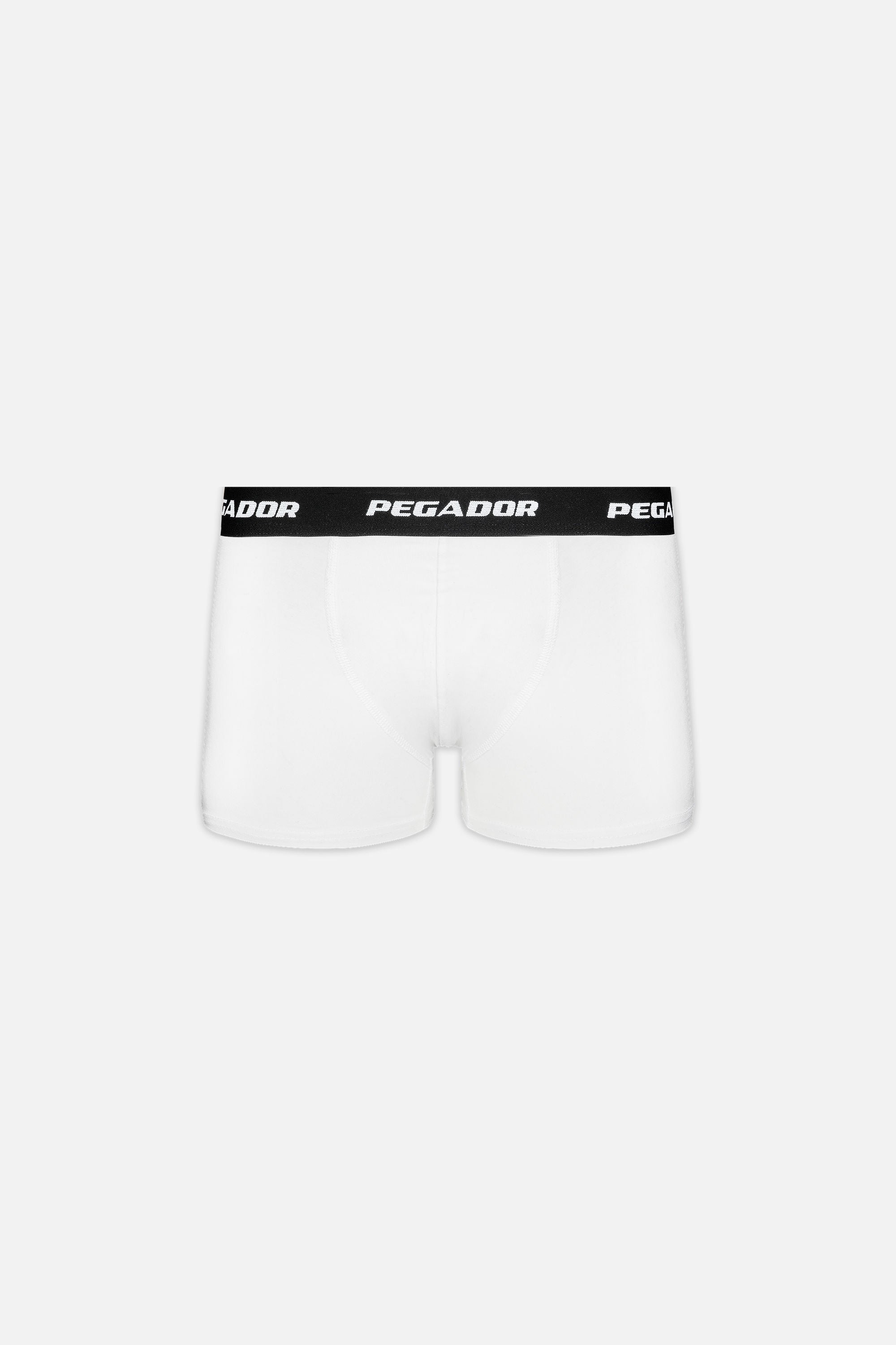 Pegador Tantun Boxershorts 3 Pack Black Grey Melange White Detailshot aus der PEGADOR® Kollektion für Herren und Damen