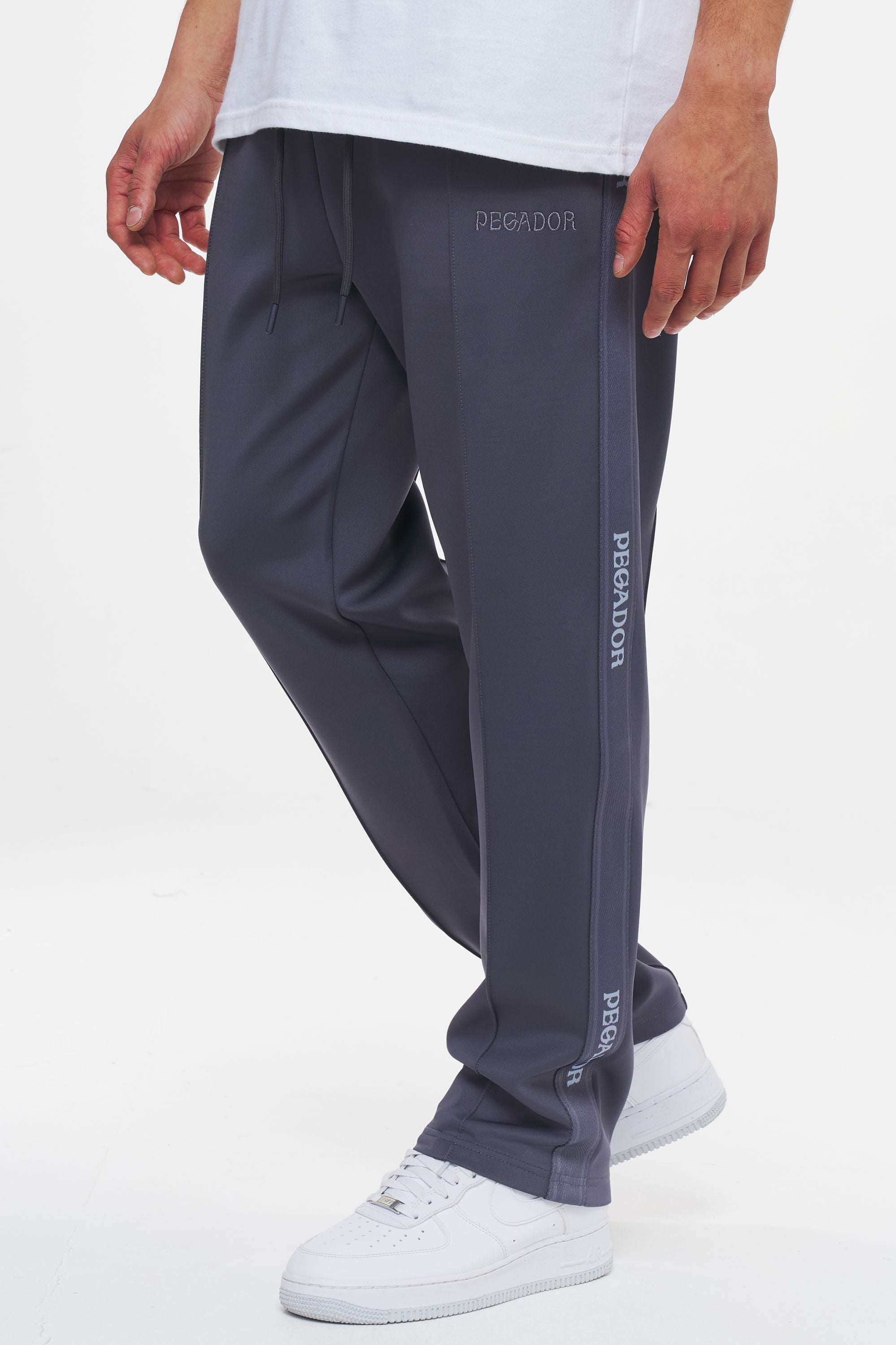 AOT Logo Wide Track Pants Graphit Sea Ice Bottoms | Men Ahead of Time Male 