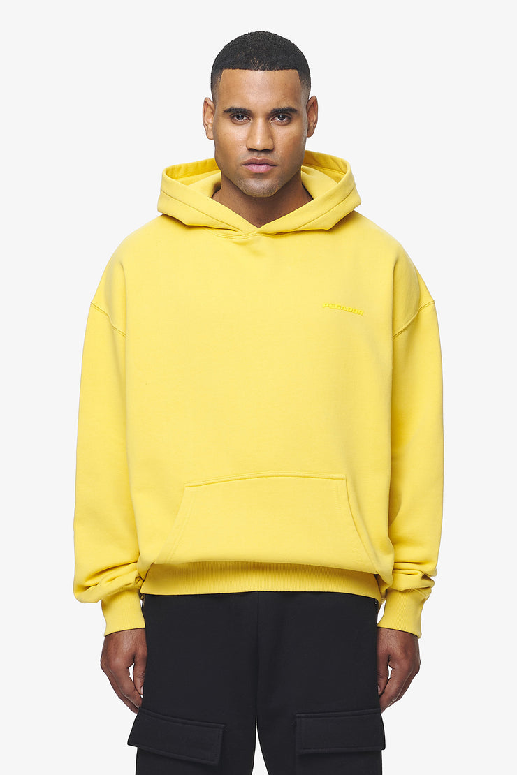 Pegador Logo Oversized Hoodie Vintage Washed Solar Yellow Gum